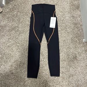 LULULEMON high waisted leggings power through size 4